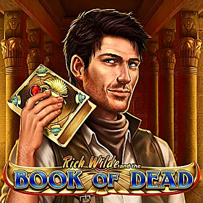 Book of Dead Egyptian-themed slot tile at Jackpot City